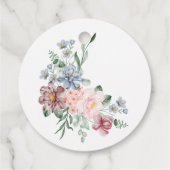 Floral Zamzam-Wasser-Nikah-Muslim-Hochzeitsgeschen Geschenkanhänger (Rückseite)