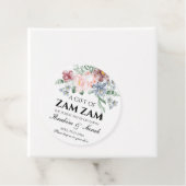 Floral Zamzam-Wasser-Nikah-Muslim-Hochzeitsgeschen Geschenkanhänger (Beispiel)