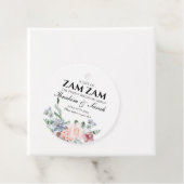 Floral zamzam water nikah muslim wedding geschenkanhänger (Beispiel)