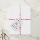 Floral Zebra Birthday Geschenkanhänger (Mit Garn)