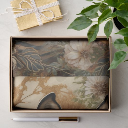 Floral Zebra Seidenpapier (Geschenk)