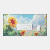 Floral Zen Schreibtischunterlage (Tastatur & Maus)