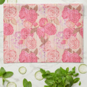 Floral zu Wood Popular Geschenk Geschirrtuch (Gefaltet)