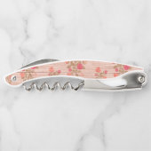 Floral zu Wood Popular Geschenk Kellnermesser (Rückseite)