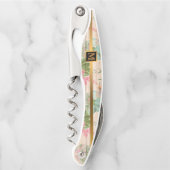 Floral zu Wood Popular Geschenk Kellnermesser (Vorderseite)