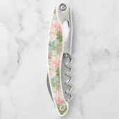 Floral zu Wood Popular Geschenk Kellnermesser (Rückseite)