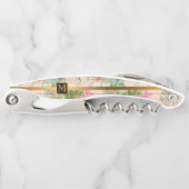 Floral zu Wood Popular Geschenk Kellnermesser (Vorderseite)