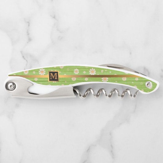 Floral zu Wood Popular Geschenk Kellnermesser (Vorderseite)