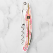 Floral zu Wood Popular Geschenk Kellnermesser (Vorderseite)