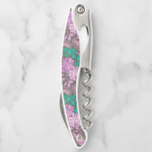 Floral zu Wood Popular Geschenk Kellnermesser (Rückseite)