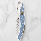 Floral zu Wood Popular Geschenk Kellnermesser (Vorderseite)