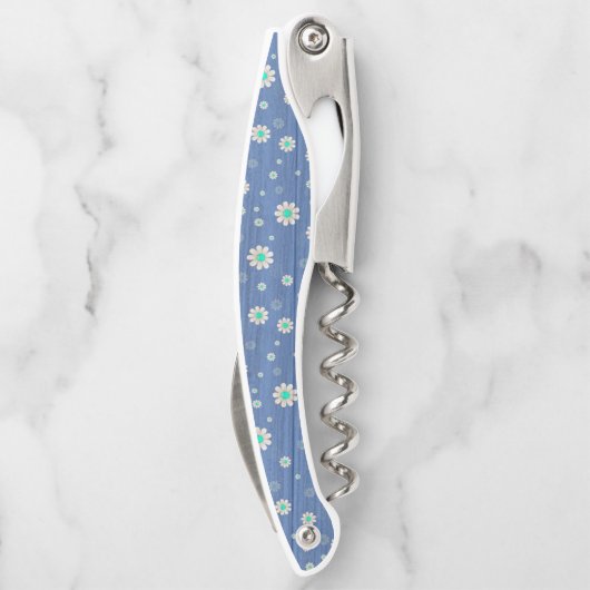 Floral zu Wood Popular Geschenk Kellnermesser (Rückseite)