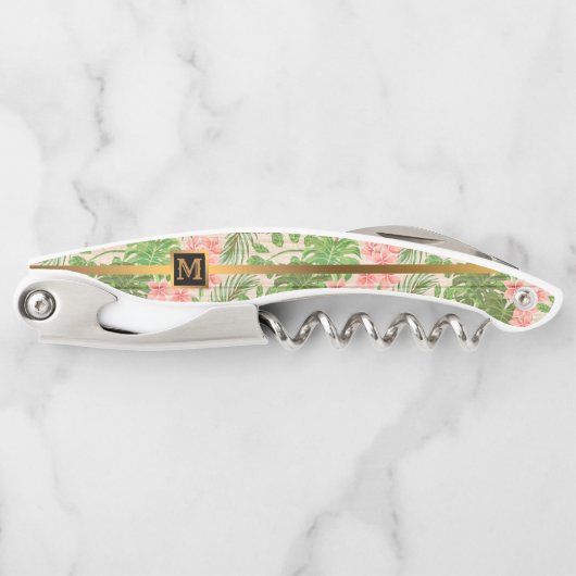 Floral zu Wood Popular Geschenk Kellnermesser (Vorderseite)