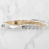 Floral zu Wood Popular Geschenk Kellnermesser (Vorderseite)