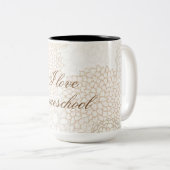 Floral Zwei Töne Zweifarbige Tasse (VorderseiteRechts)