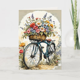 FLORALBIKE BLANK ALL-OCCASION CARD DANKESKARTE