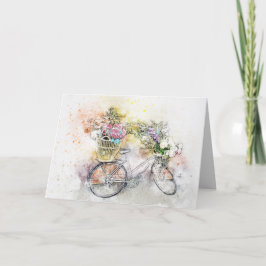 FLORALBIKE - BLANK JEDER ANLASS CARD DANKESKARTE