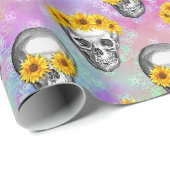 FLORALBOW SKULL WRAPPING PAPIER GESCHENKPAPIER (Rolleneckpunkt)
