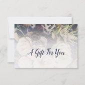 FloralCustom Foto Lila Florist Geschenkgutschein Mitteilungskarte (Vorderseite)