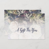 FloralCustom Foto Lila Florist Geschenkgutschein Mitteilungskarte (Vorne/Hinten)