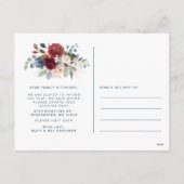 Florale Adressenänderung Feiertagspostkarte (Rückseite)