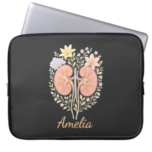 Florale Anatomische Nieren Nephrologie Krankenschw Laptopschutzhülle