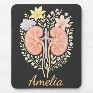 Florale Anatomische Nieren Nephrologie Krankenschw Mousepad