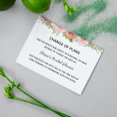 Florale Änderung Datum Postkarte