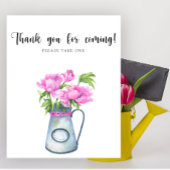 Florale Babydusche Danke, dass Sie kommen Poster