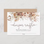 Florale Babydusche - Gewinnkarten Begleitkarte (Vorne/Hinten)