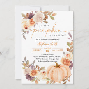 Florale Babyparty Einladung