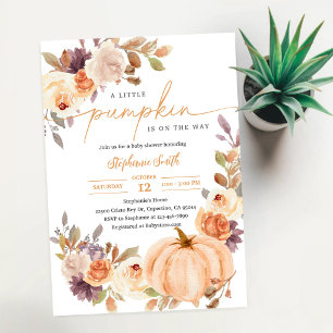 Florale Babyparty Einladung