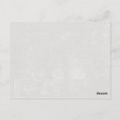 Florale Beerdigung mit einer Memory Condolences Ca Postkarte (Rückseite)