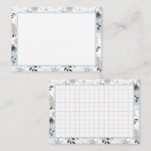 florale Bestätigung zum Erstellen einer Karte (Vorne/Hinten)