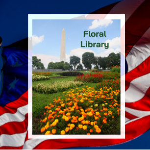 Florale Bibliothek, Garten, Marienkäfer, 250 feier Postkarte