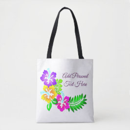 Florale Blume personalisieren Totbeutel Tasche