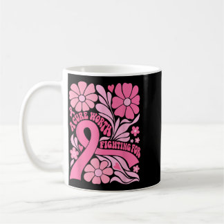 Florale Boho Brustkrebs Überlebende Eine Heilung I Kaffeetasse