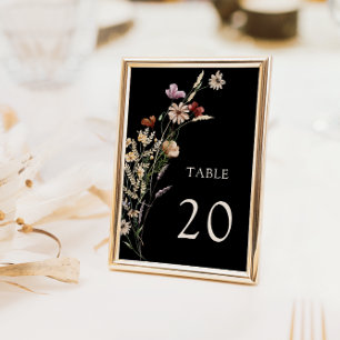Florale Boho-Hochzeitstischnummern