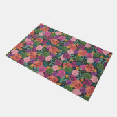florale boho Rose elegante botanische Blume Fußmatte (Schrägansicht)