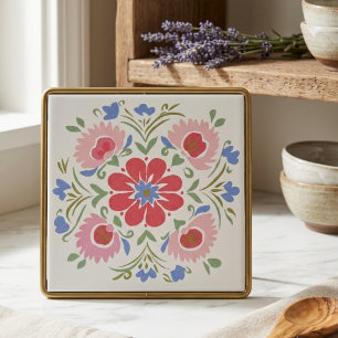 Florale botanische dekorative Gartenblumen Fliese
