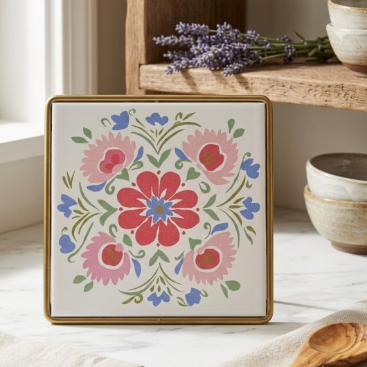 Florale botanische dekorative Gartenblumen Fliese