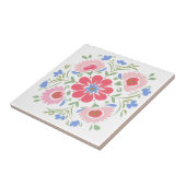 Florale botanische dekorative Gartenblumen Fliese (Seite)