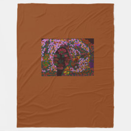 Florale Braut Fleecedecke