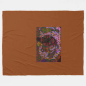 Florale Braut Fleecedecke (Vorderseite (Horizontal))