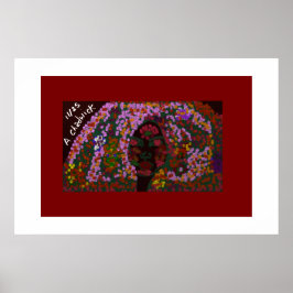 Florale Braut Poster
