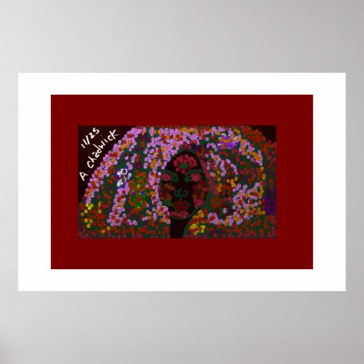 Florale Braut Poster (Vorne)