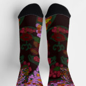 Florale Braut Socken (Oben)
