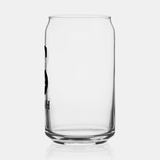 Florale Buchstaben S Monogramm und Personalisierte Dosenglas (Links)