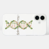 Florale DNA-Helix-Wasserfarbenkunst Case-Mate iPhone Hülle (Rückseite (Horizontal))