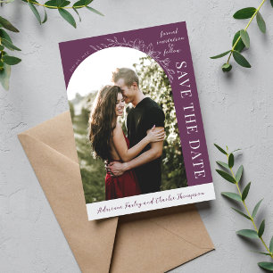 Florale Einfachheit 1 Traube Lila Save The Date